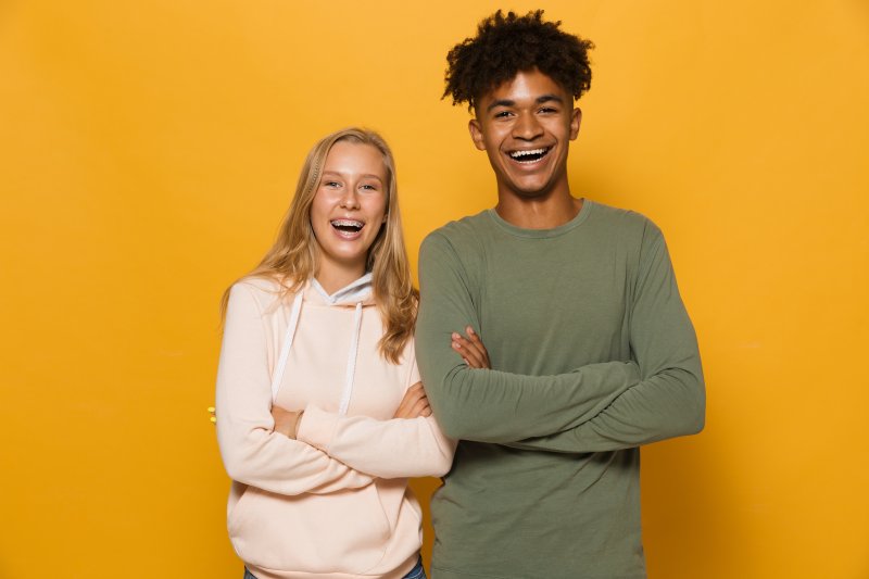 young person with braces